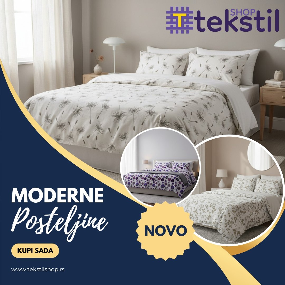 Premium pamučne posteljine Tekstil Shop – kvalitetan kućni tekstil Srbija online kupovina